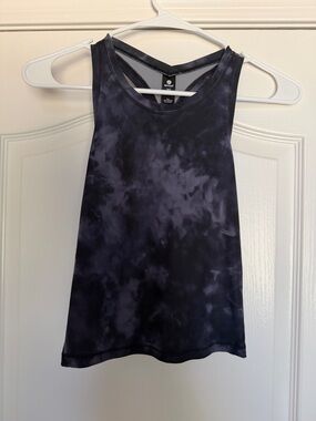 90 Degree By Reflex Women's Black Tie-Dye Racerback Tank